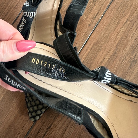 Dior Black Suede And Mesh J'Adior
Slingback Sandals Size 38 - Picture 3 of 7